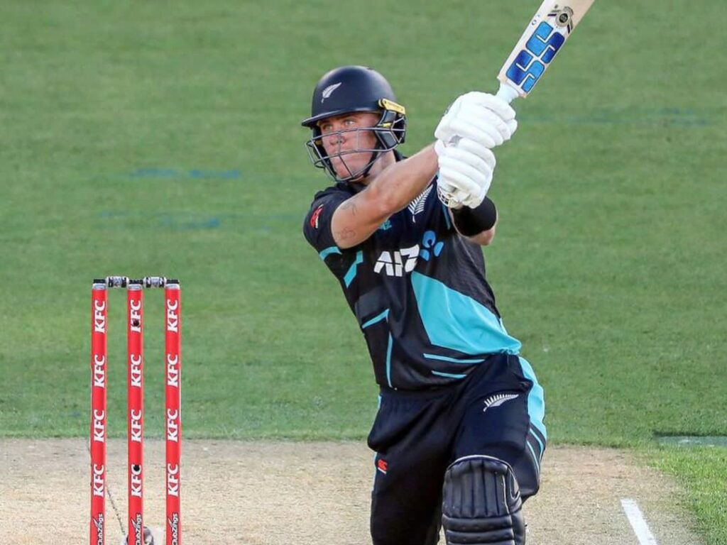 New Zealand Finn Allen has a scored 100 in just 48 balls against Pakistan in T20